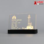 LED Nameplate for LEGO Motorized Lighthouse 21335