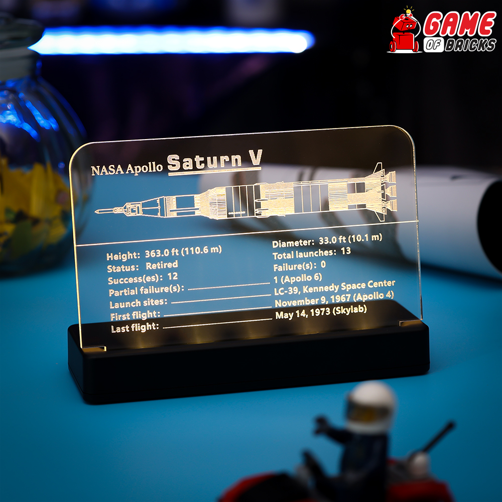 LIGHTAILING Kit di Illuminazione a Led per 21309 NASA Apollo Saturn V Modello da Costruire - Set di luci a LED compatibile con il modello (non includere il modello LIGHTAILING Kit di Illuminazione a Led per 21309 NASA Apollo Saturn V Modello da Costruire - Set di luci a LED compatibile con il modello (non includere il modello