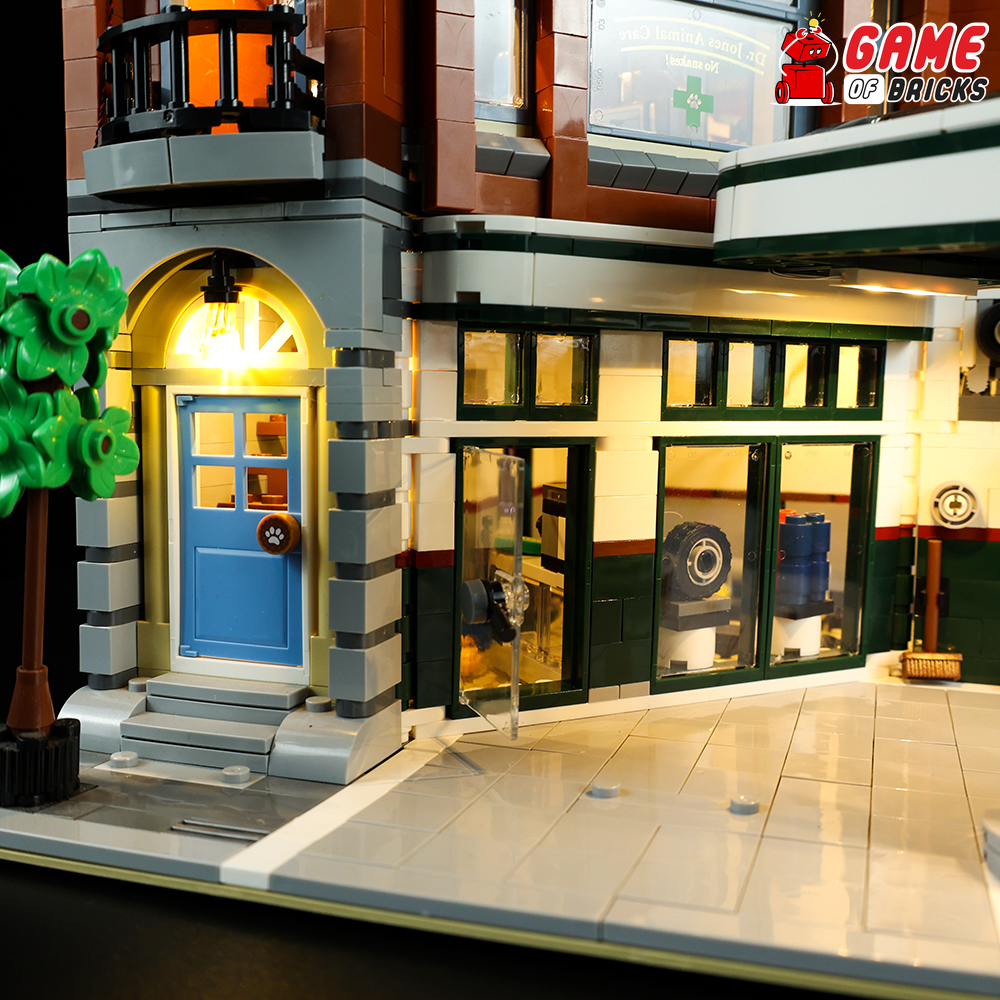 Lego modular top corner garage