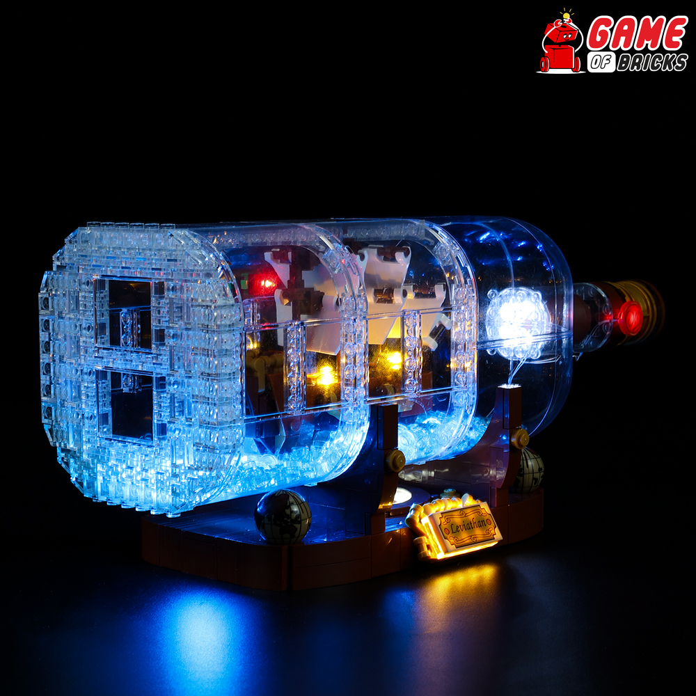 Game of Bricks Light Kit for Ship in A Bottle 21313 (updated) Classic