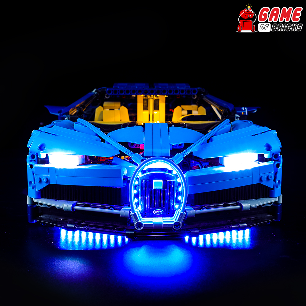 Lego technic bugatti chiron lights hotsell
