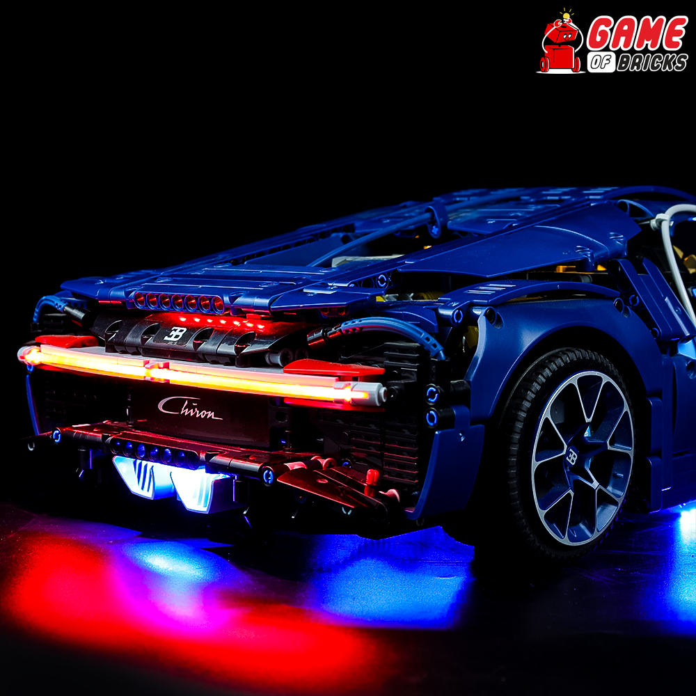 Lego bugatti sale chiron lights