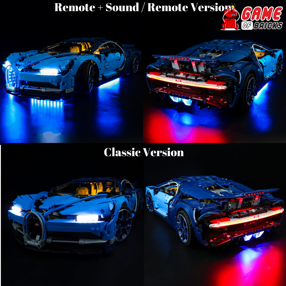 Light Kit for Bugatti Chiron 42083 (Updated) - Main Image