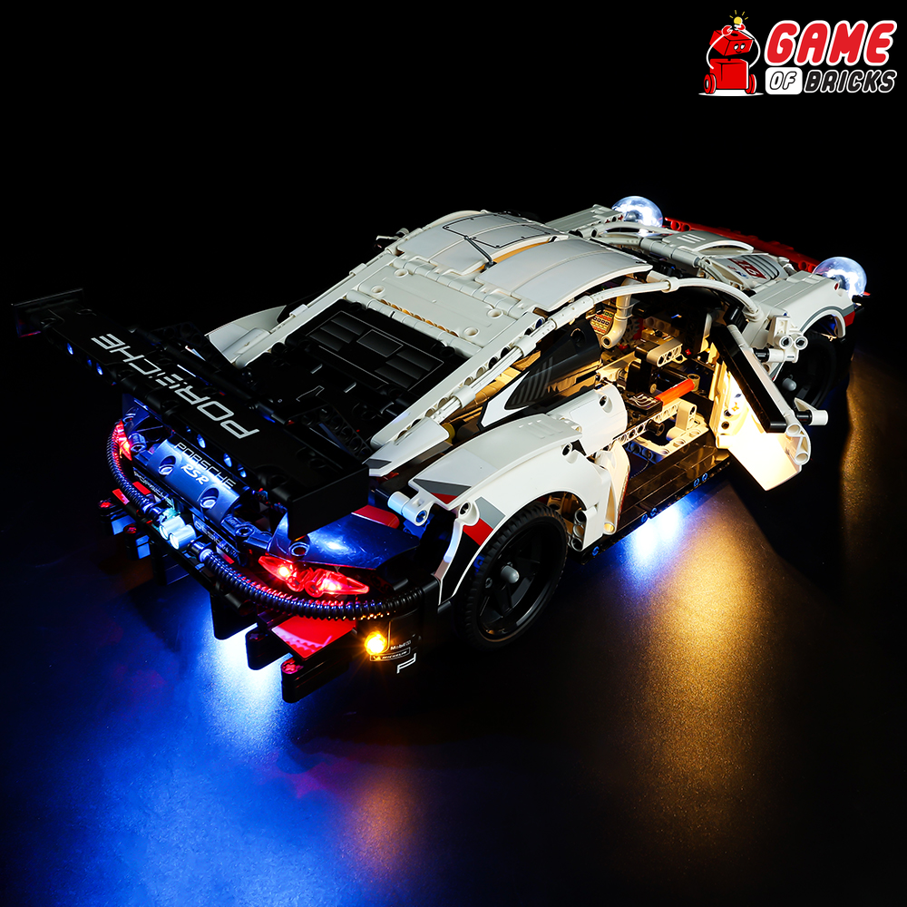 Led light kit for top lego porsche