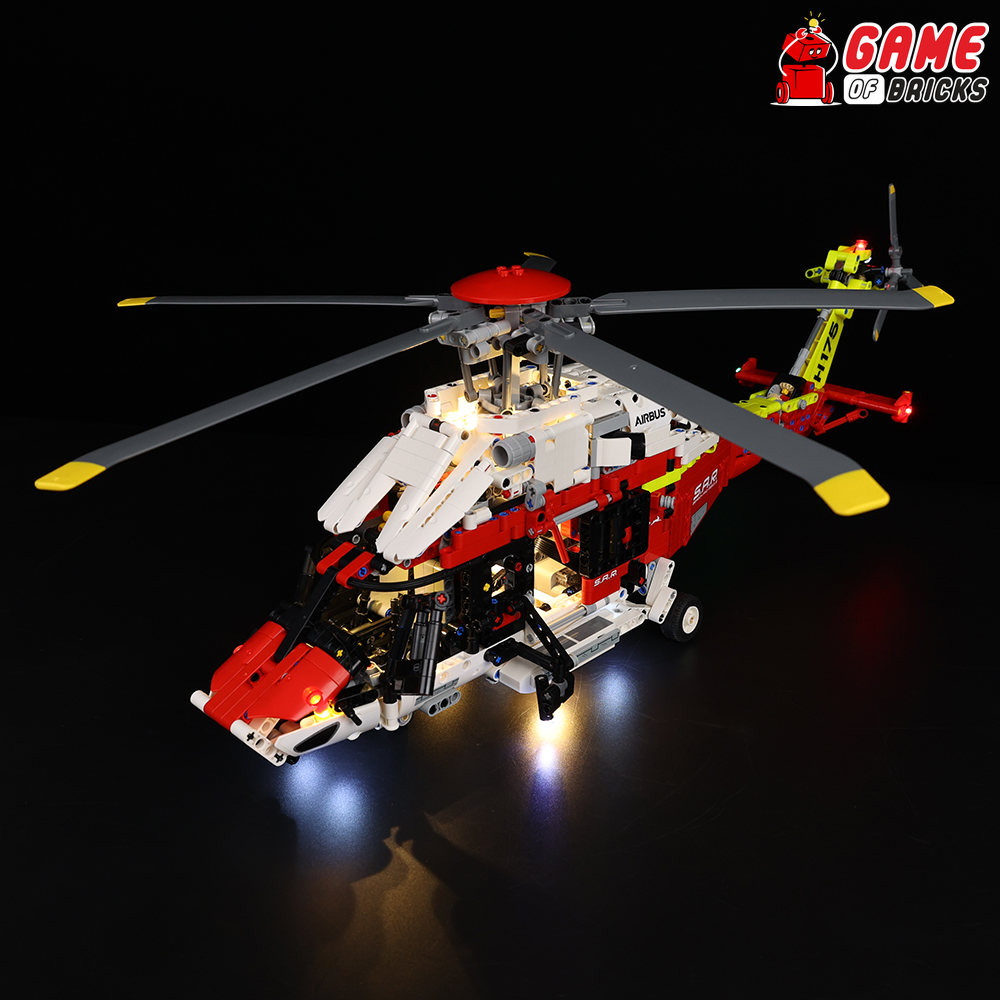 Rent LEGO set: L'hélicoptère de secours Airbus H175 at Lend-a-Brick