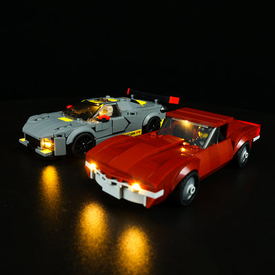 Light Kit for LEGO® Chevrolet Corvette C8.R, 1968 Chevrolet Corvette 76903