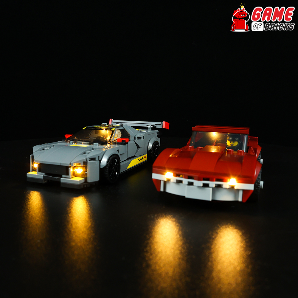 LEGO Speed Champions 76903 Chevrolet Corvette C8.R a 1968 Chevrolet Corvette