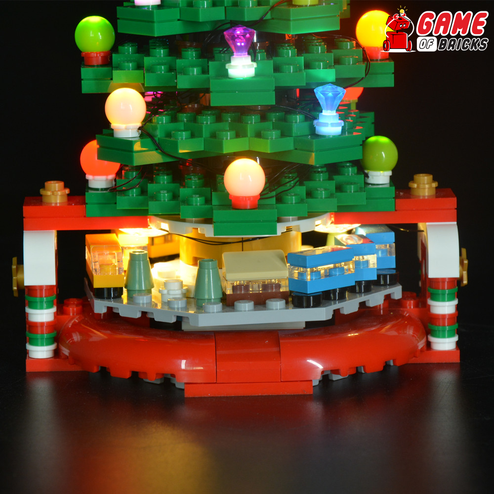 LED Light Kit for Christmas Tree Compatible With LEGO® 40338 Set 