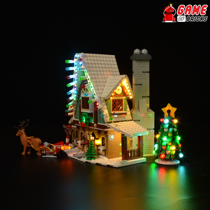 Elf Clubhouse LEGO lights