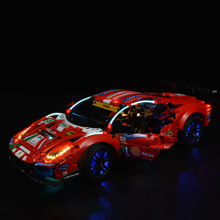 LEGO Ferrari 488 GTE “AF Corse #51” 42125 Light Kit