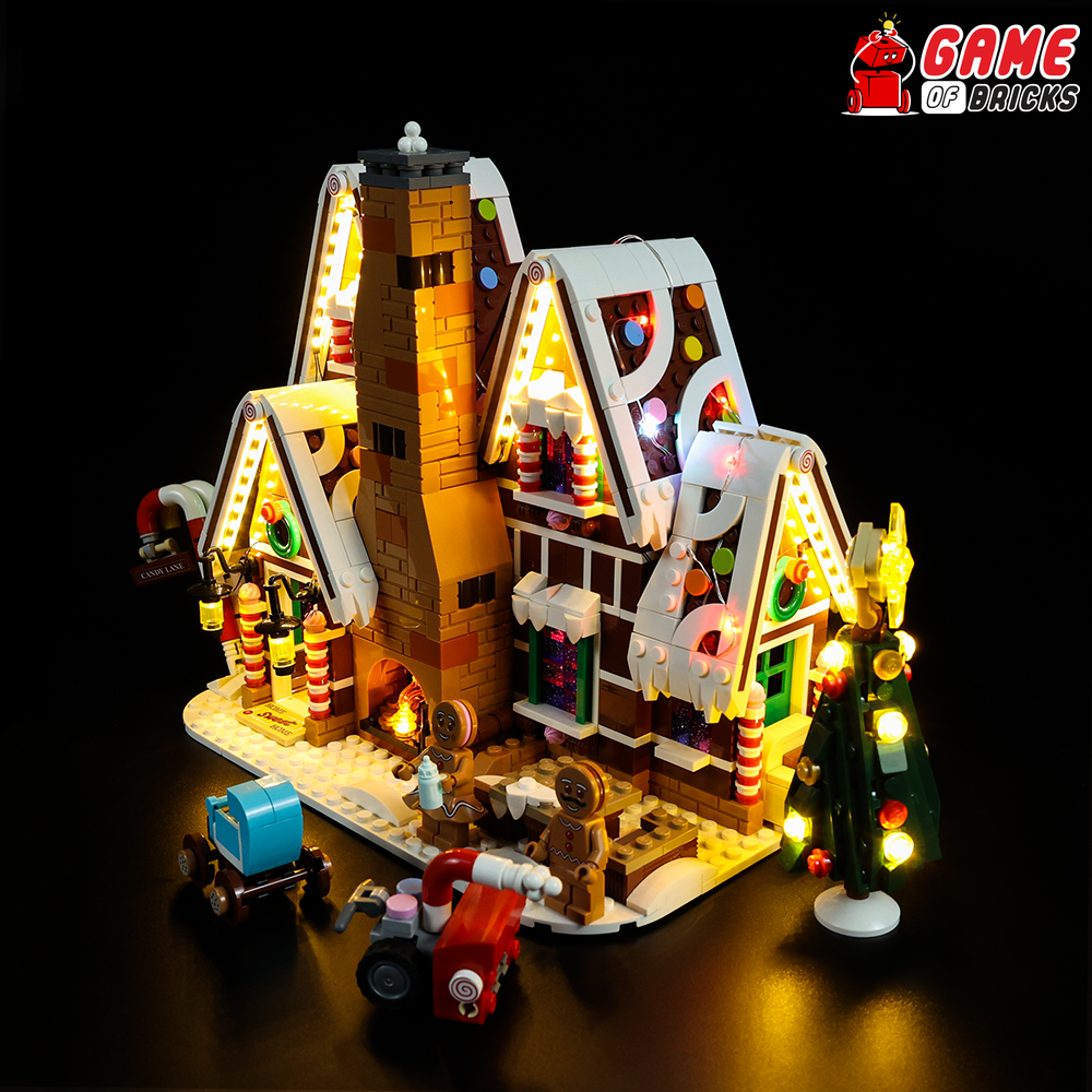 LEGO Gingerbread House front view