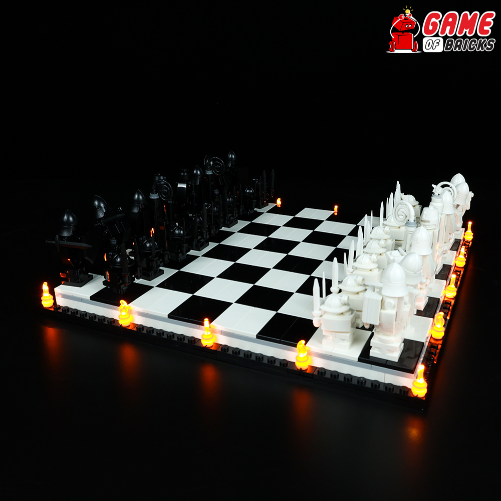 Kit de luz led para 76392 wizard xadrez blocos de construção