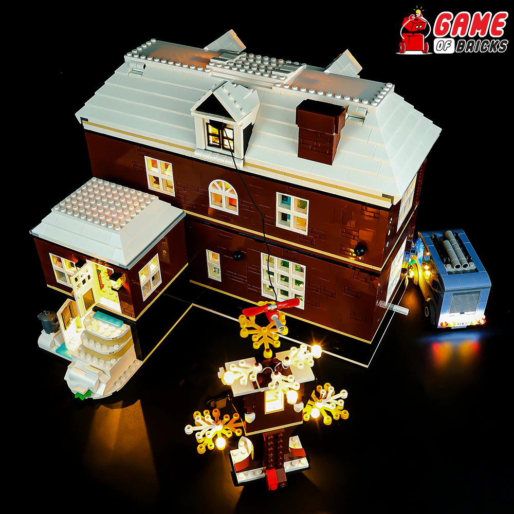 BrickBling LED Lighting for Lego Home Alone 21330 Building Kit, Newest  Sound Version Light for Lego 21330, Play Music (Not Included The Model)