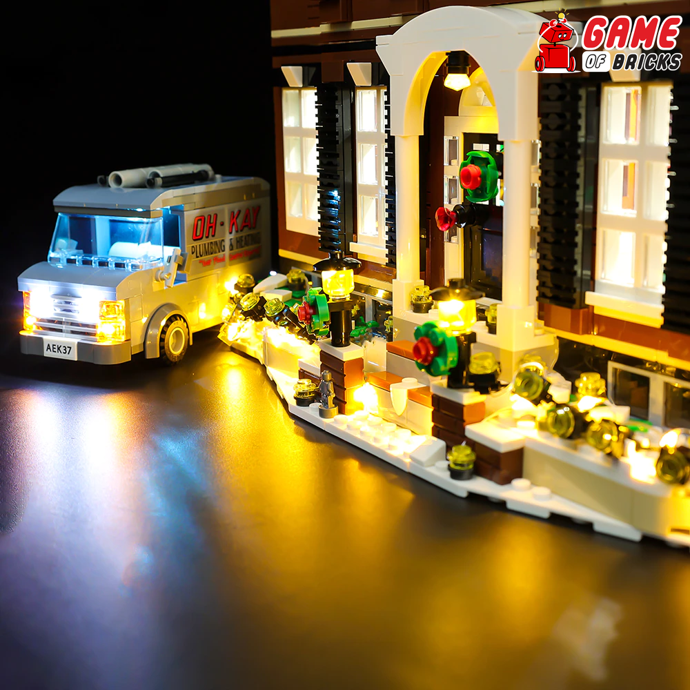 T-Club LED Light Kit for（Home Alone）, Lighting Kit Compatible with Lego  21330 ( Only Led Light, Building Block Model not Included) (Rc with Sounds)