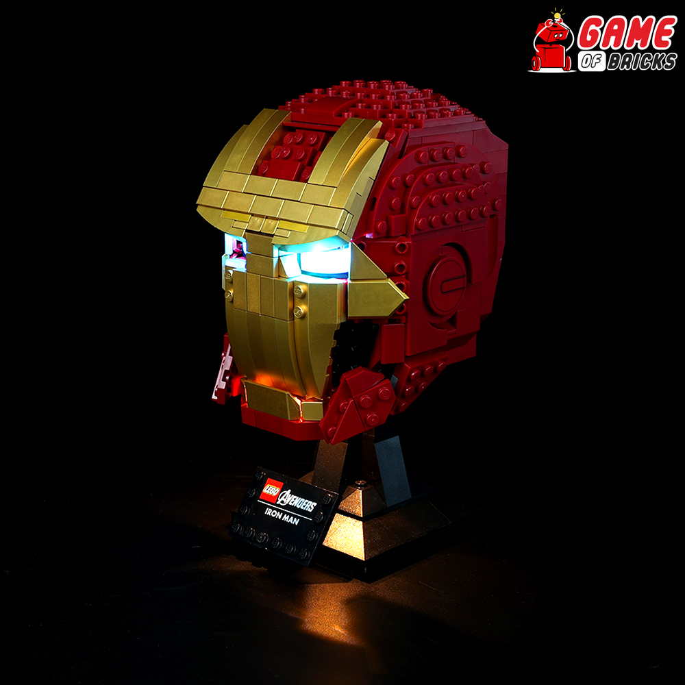 helmet iron man lego LEGO® Iron Man Helmet 76165 Light Kit