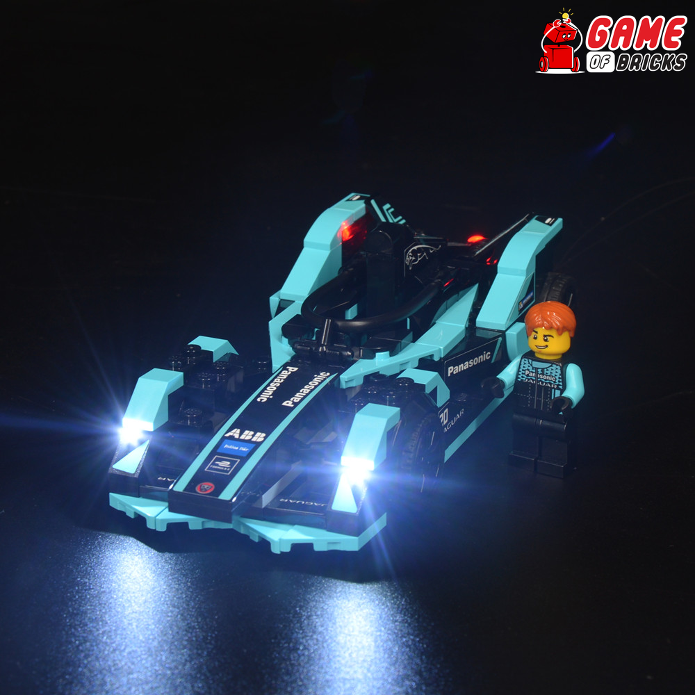 LEGO Jaguar Racing GEN2 car & Jaguar I-PACE eTROPHY 76898 Light Kit