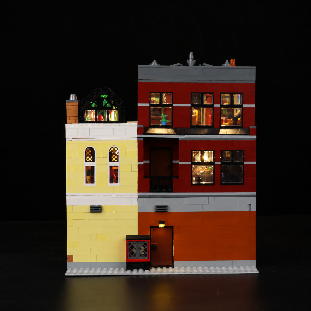 Light Kit for LEGO® Jazz Club 10312 — rear view