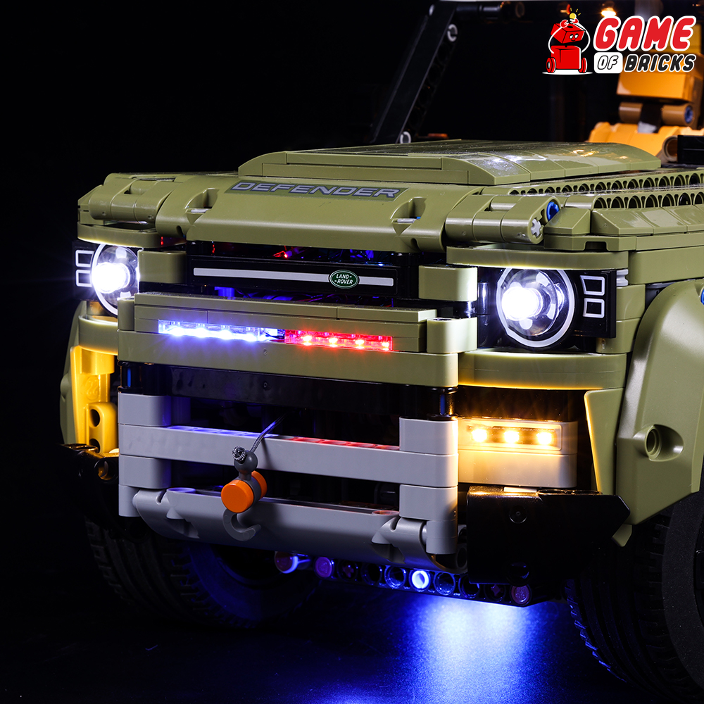 Lego technic land rover lights sale