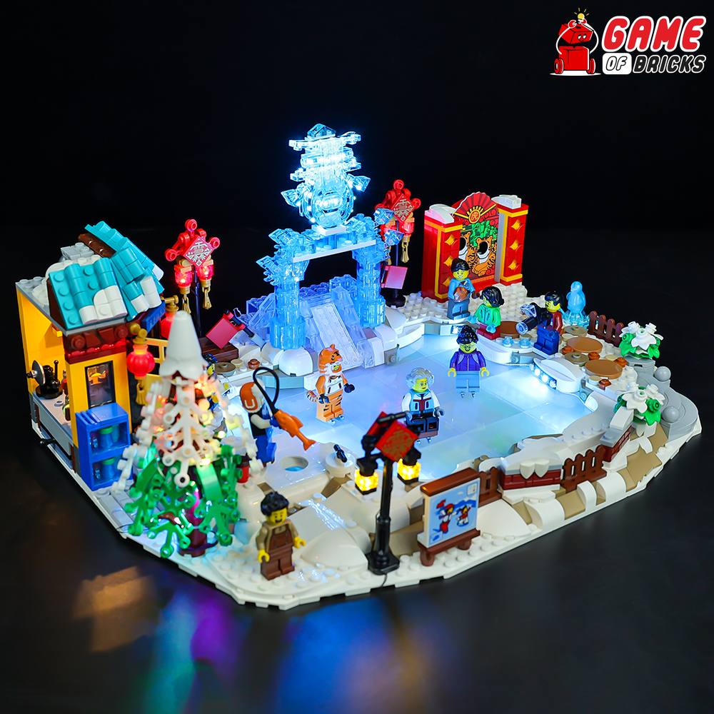 Lego Parts Winter Snowball Fight Lego Light Kit For Lunar New Year