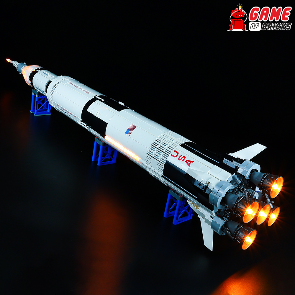 idiom Globus Forurenet LEGO NASA Apollo Saturn V 21309 Light Kit