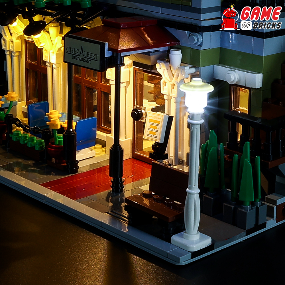 Lego parisian restaurant light discount kit