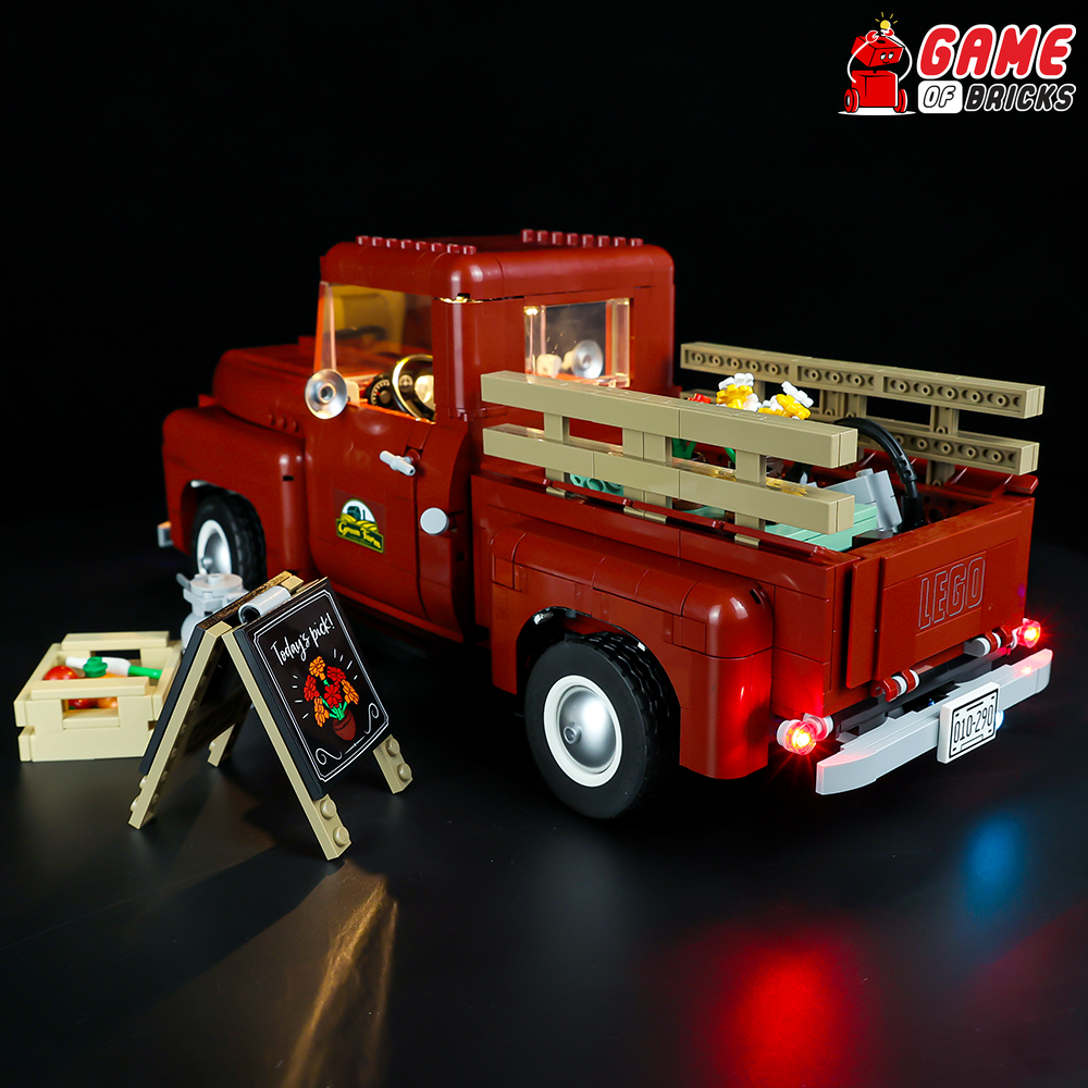 Kit d'éclairage LED Game of Bricks pour camionnette LEGO 10290