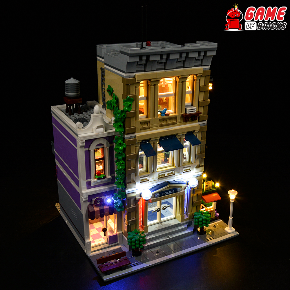 Lego City brille avec Lego Police Station 10278 Set – Lightailing