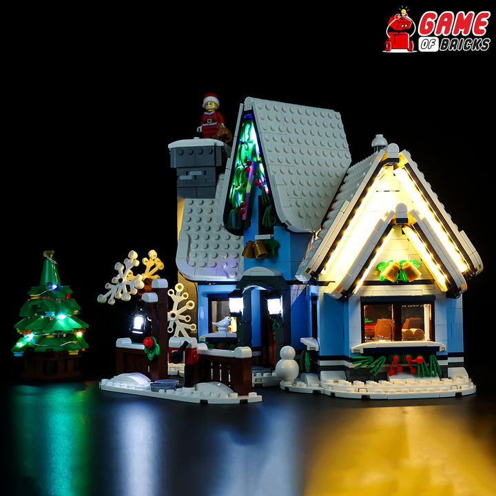 Christmas festive glow kit for LEGO Santa's Visit set