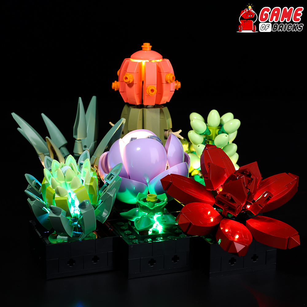lego succulents 10309 plant decor building kit LEGO® Succulents 10309 Light Kit