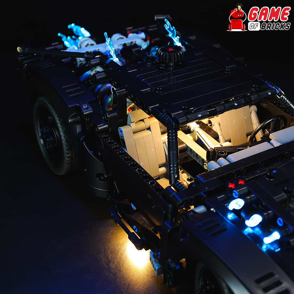 Brick Loot LED Lighting Kit fits LEGO Technic THE BATMAN - BATMOBILE set  42127