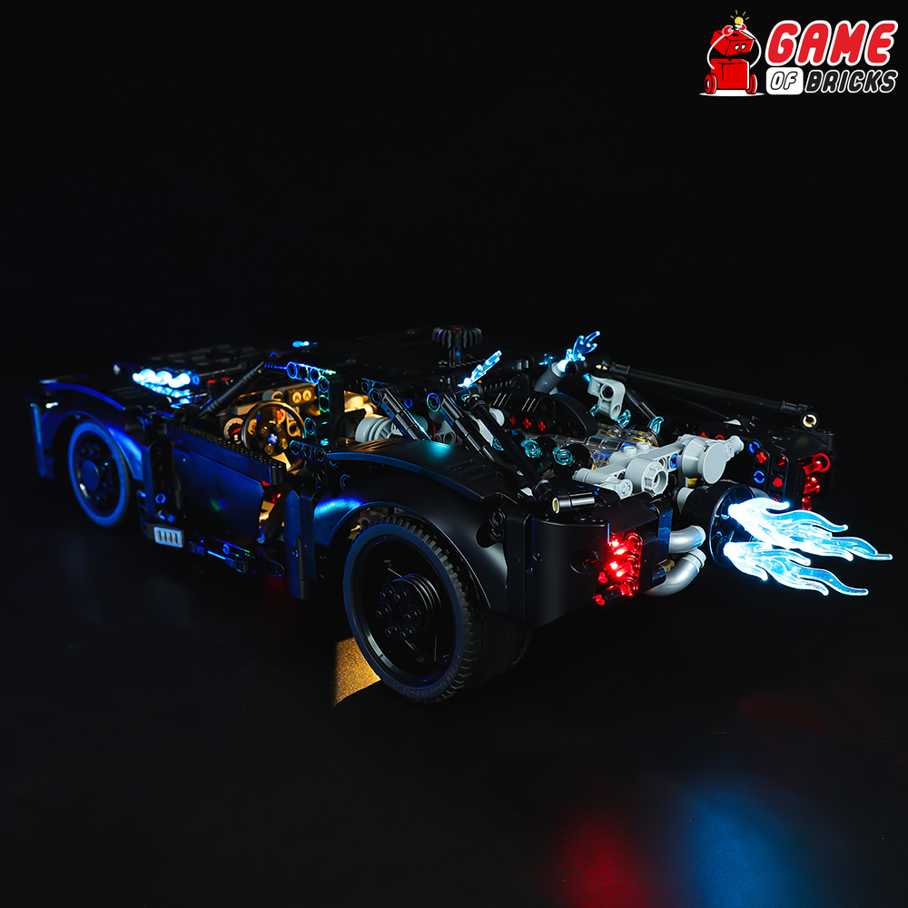 LEGO Technic 42127 - The Batman Batmobile - detailed preview 