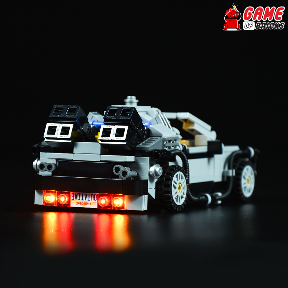 LEGO DeLorean is a stunning replica of the classic with glowing lights and  opening gullwing doors! - Yanko Design