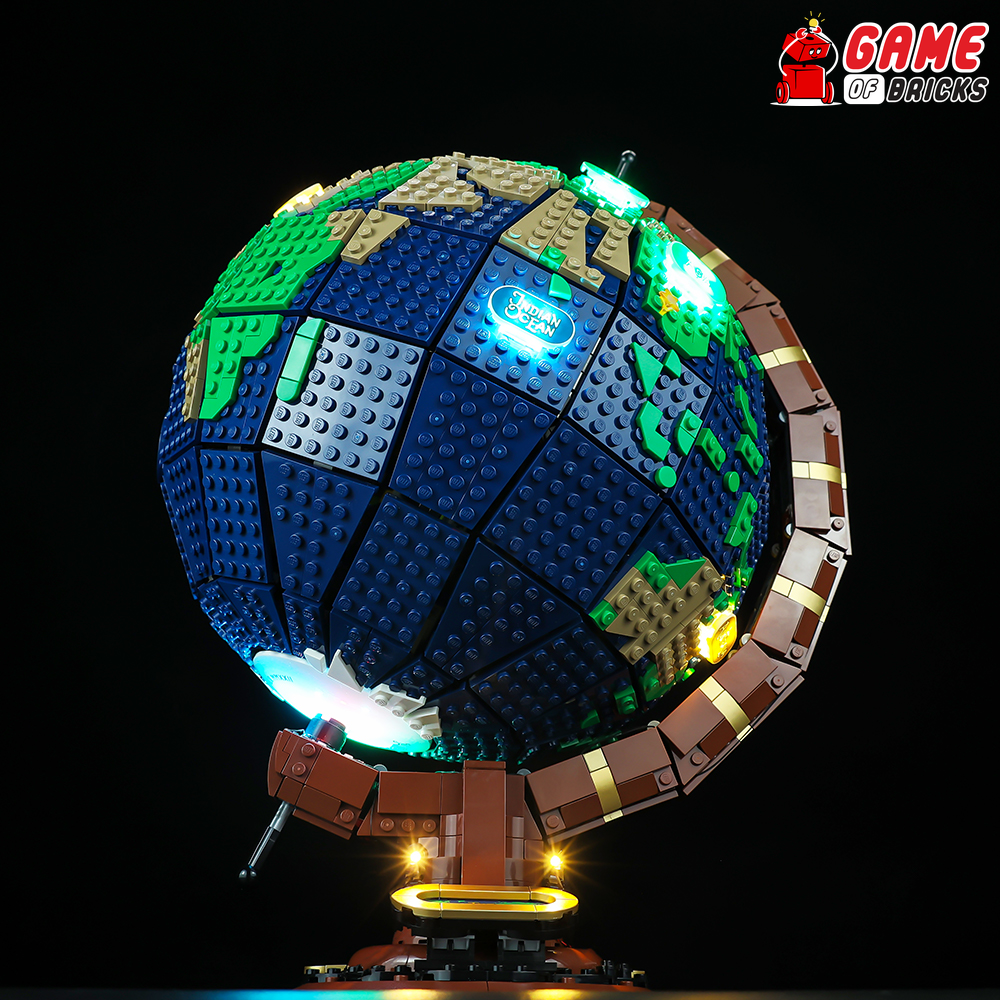 Make the World Your Own—This New Lego Globe Actually Spins