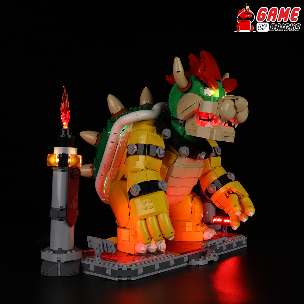  Rorliny LED Light Kit for Lego Super Mario The Mighty Bowser  71411 Building Toy Set, Lighting Set Compatible with Lego 71411-Remote  Control Version (Lights Only, No Lego Models) : Toys 