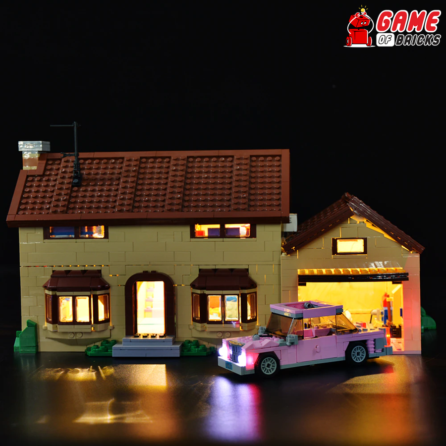 The Simpsons House LEGO lights