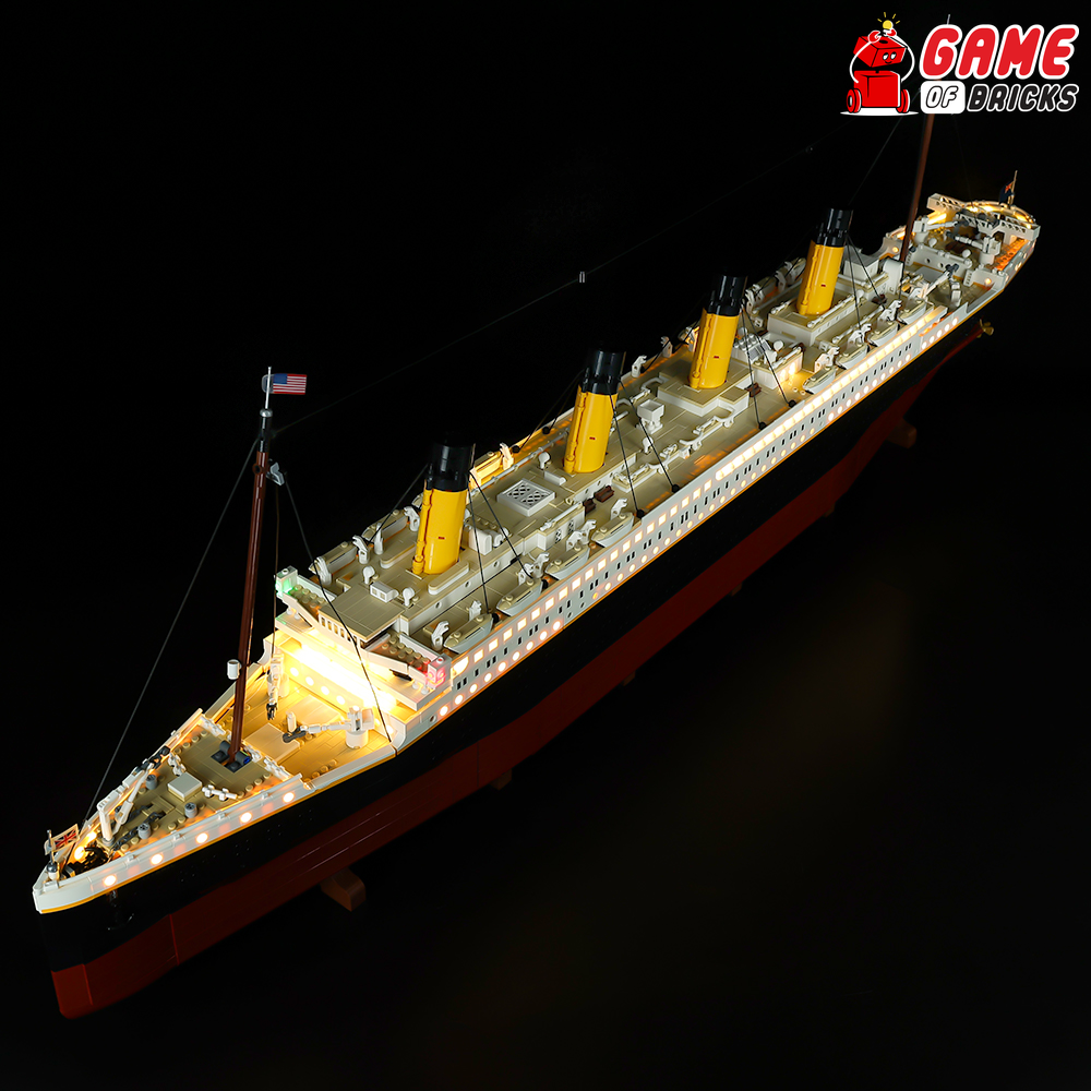 LED Light Kit for Lego (Titanic Ship) - Decoration Lights Compatible with  Lego Creator Expert 10294 Building Blocks Model (Not Include The Model)
