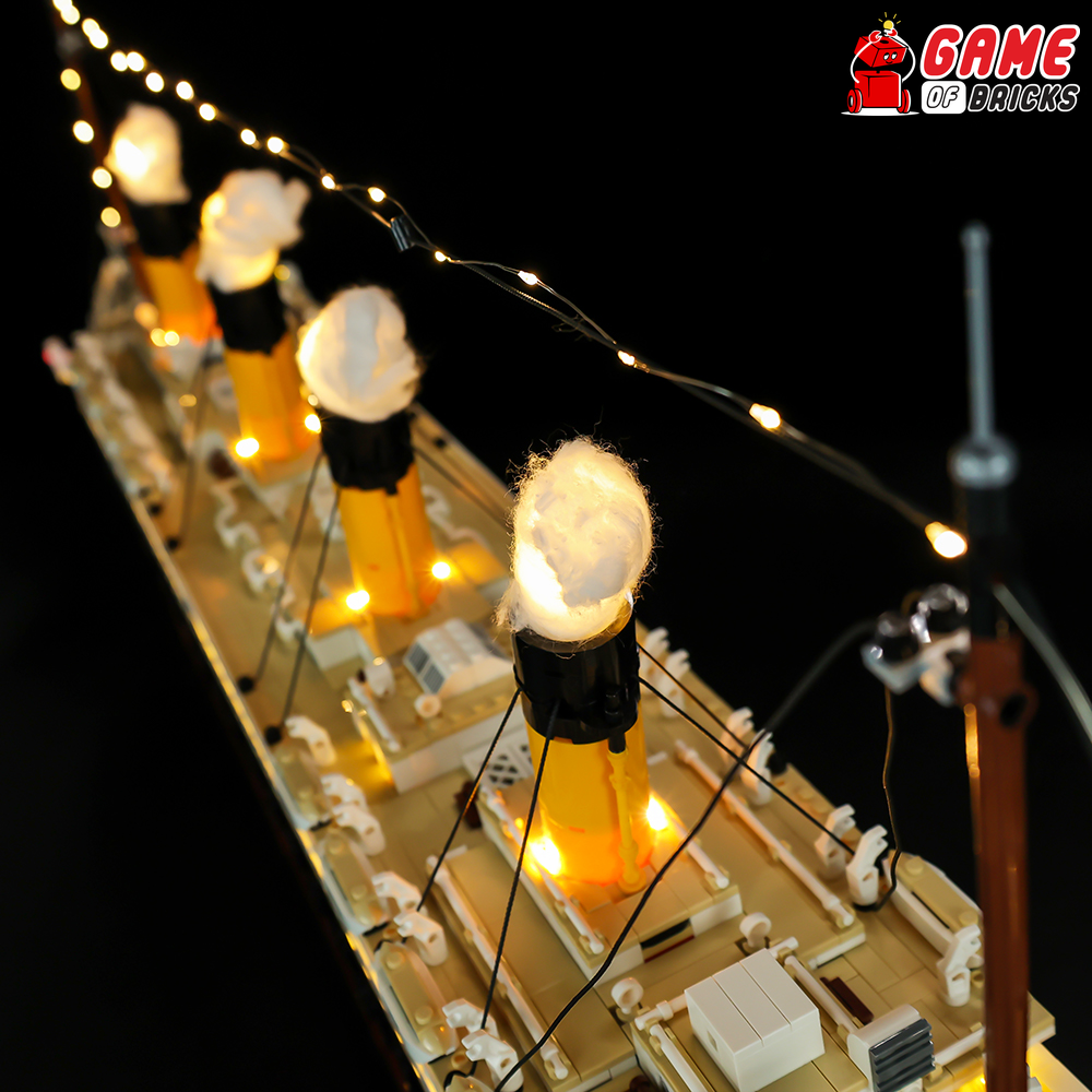 GEAMENT LED Light Kit Compatible with Lego Titanic - Lighting Set for  Creator 10294 Building Model (Model Set Not Included)