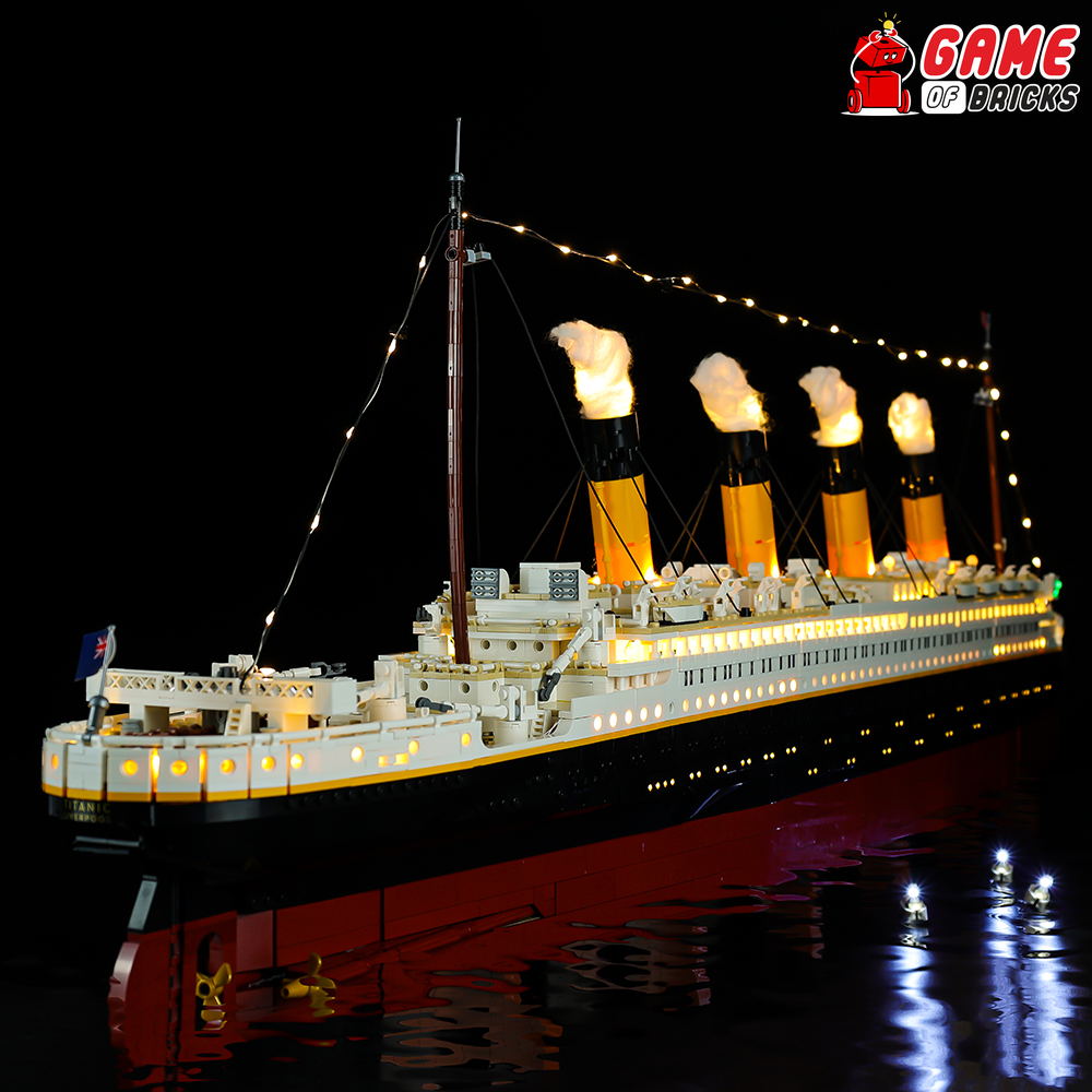 massive LEGO Titanic 10294 set