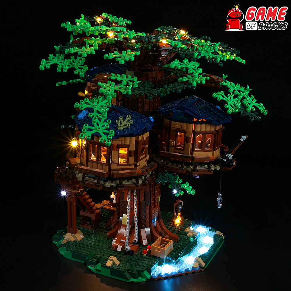 Lego tree house with lights hot sale
