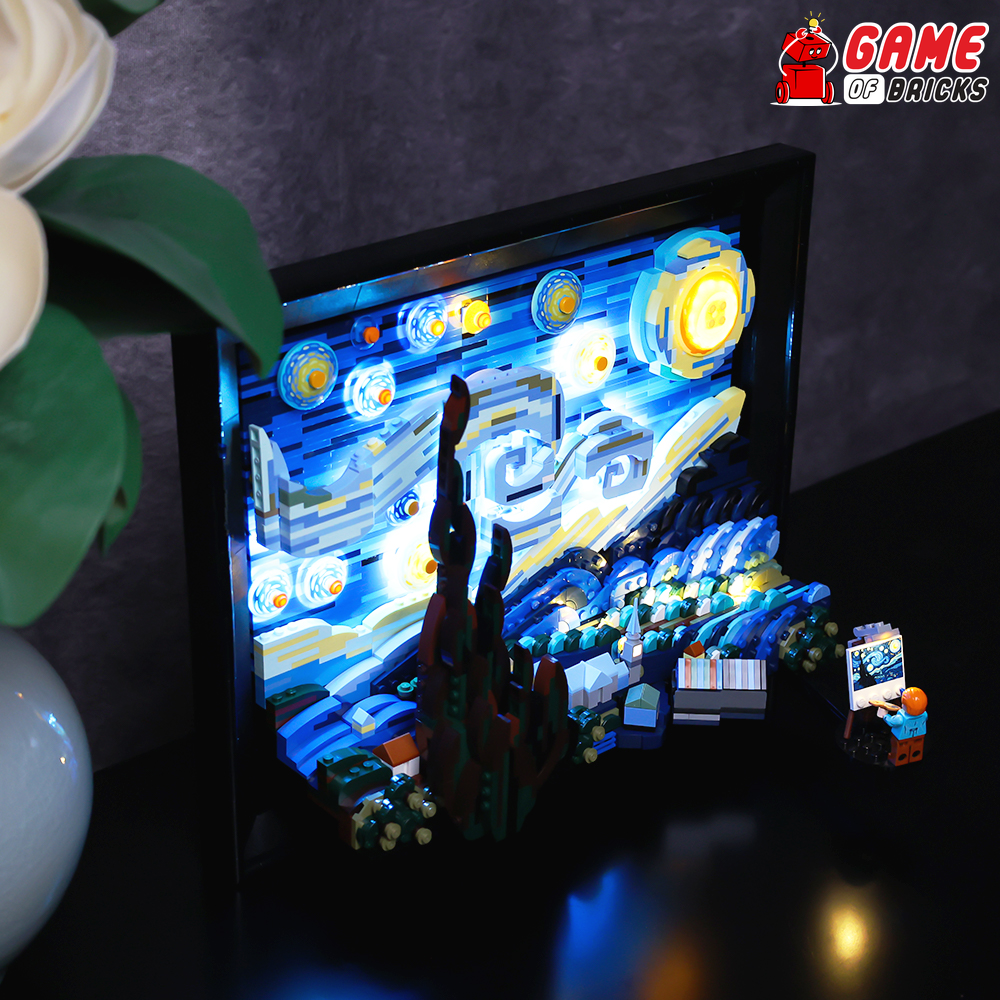 BRIKSMAX Led Lighting Kit for LEGO-21333 Vincent Van Gogh(Remote-Control  Version) - The Starry Night - Compatible with Lego Ideas Building Blocks