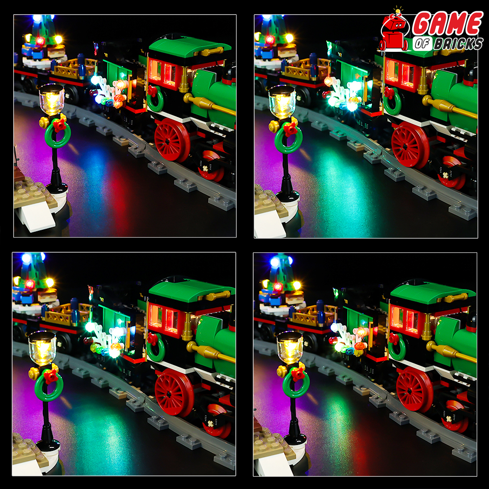 Lego holiday train lights shop