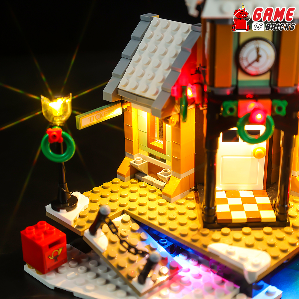 Lego winter station sales